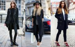 С чем носить черное пальто — модные советы Черное пальто с чем носить девушкам